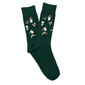 Men's Cotton Rich Dress Crew Socks- 3 Pack- Argyle- Chocolate