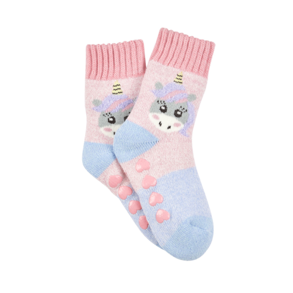 Kids Hotty Thermal Insulated Crew with Non-slip - Unicorn