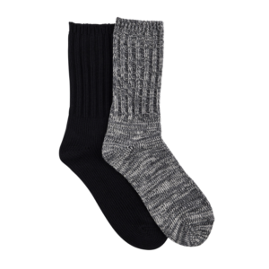 Men's Cotton Rich Calf Socks-Midweight Textured Rib