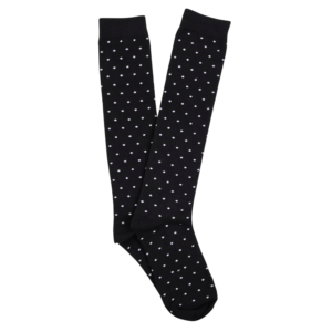 Women's Cotton Knee High Fashion Socks- Mini Spots
